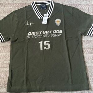 Abercrombie & Fitch Olive Green Men's Jersey